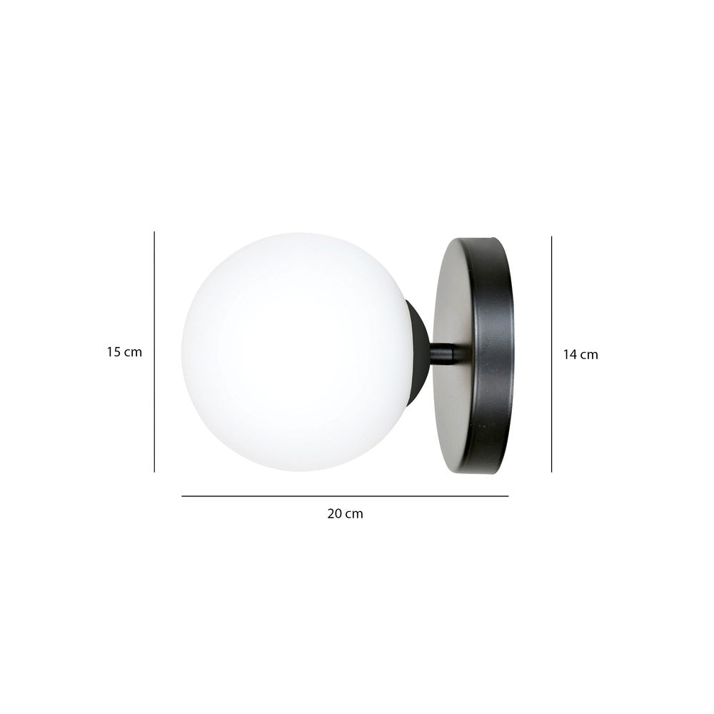 Emibig Bior 1 Wall Lamp Black/White