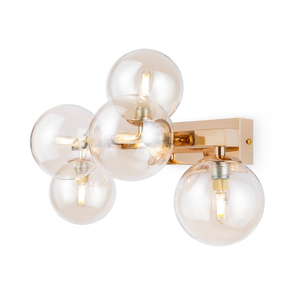 Maytoni Dallas Wall Light Gold/Yellow 5 Bulbs