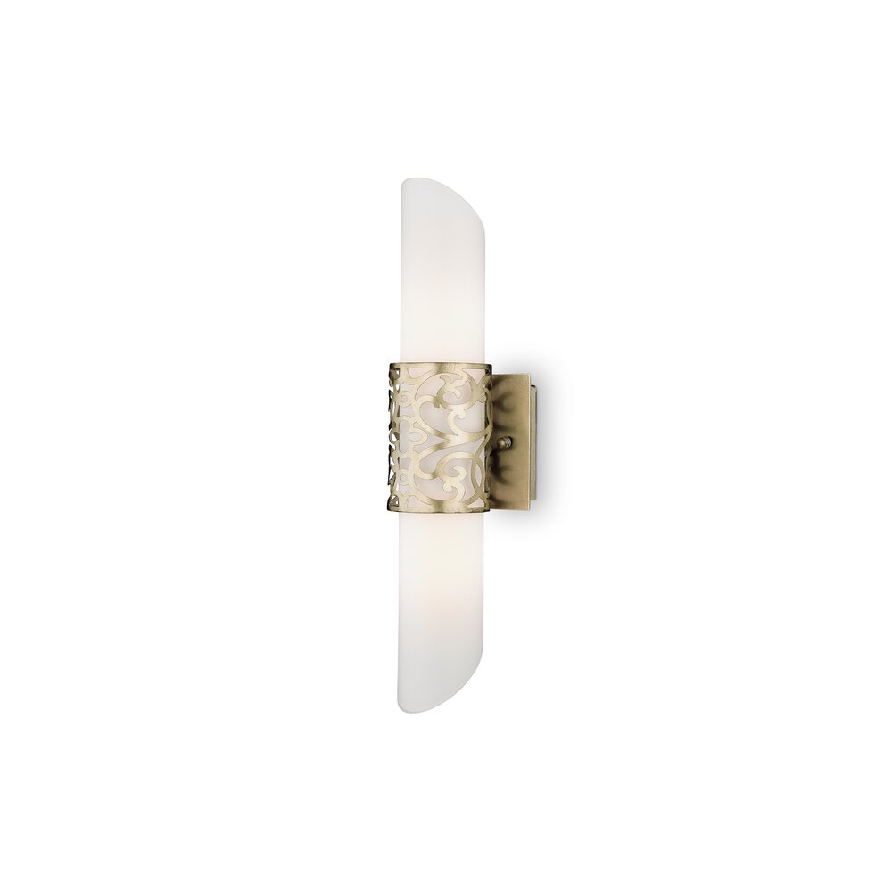 Maytoni Venera Wall Lamp Brass/White 2 Bulbs