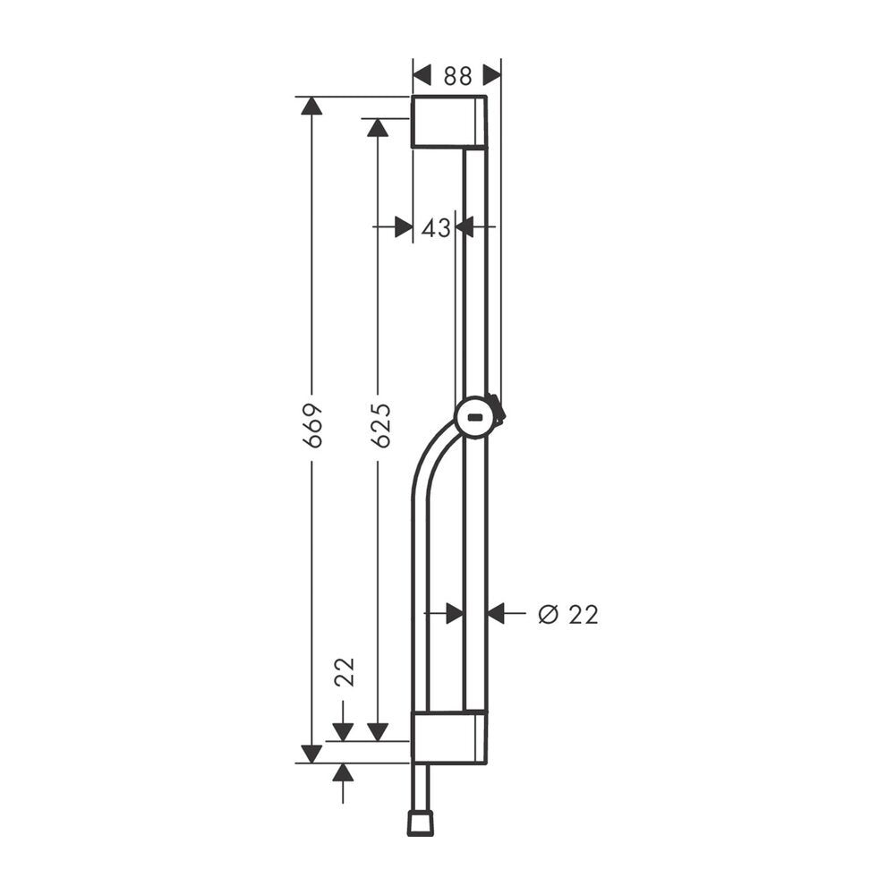 Система за душ Hansgrohe Unica Pulsify S 65 cm хром гланц