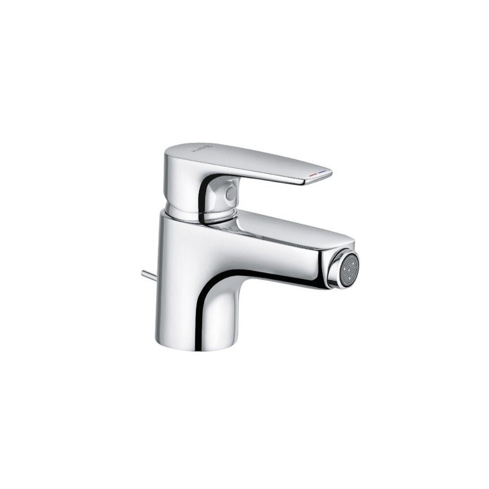 Kludi Pure&Solid Bidet Faucet with Metal Pop-Up Drain