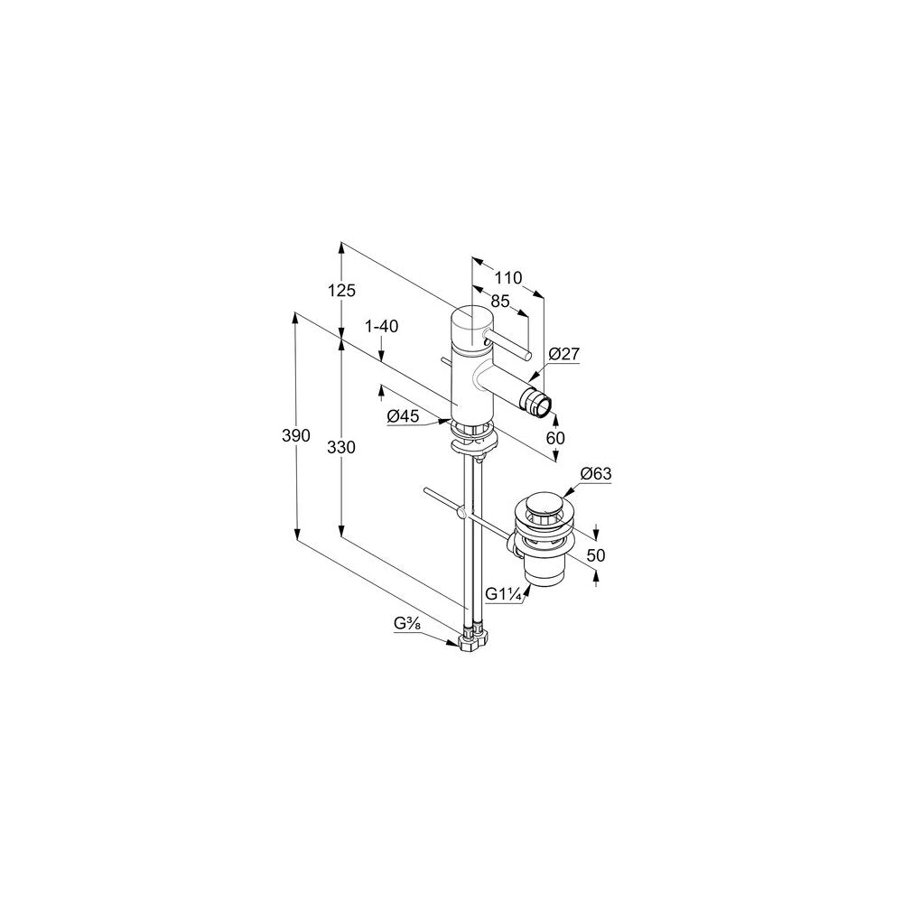 Kludi Bozz Bidet Faucet