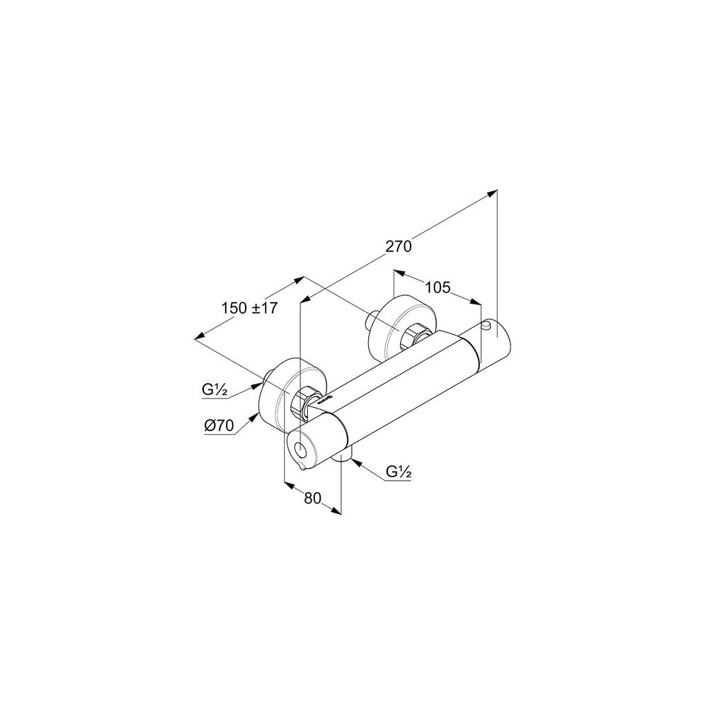 Смесител за душ Kludi Basic Thermostat
