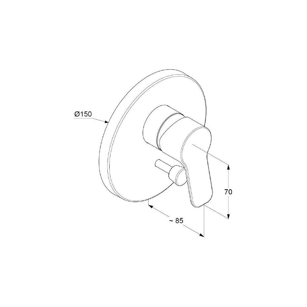 Kludi Pure&Easy Built-in Bathtub Faucet