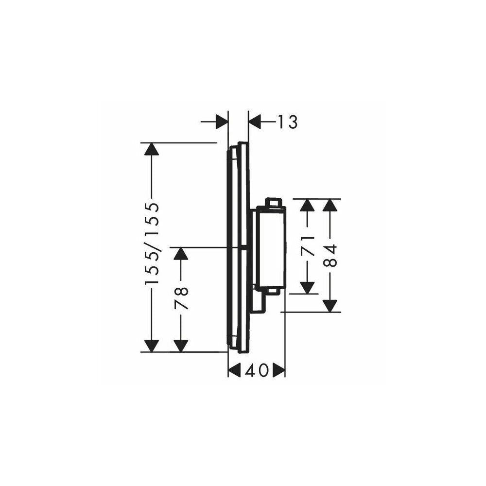 Thermostatic Shower Valve Hansgrohe ShowerSelect Comfort Q