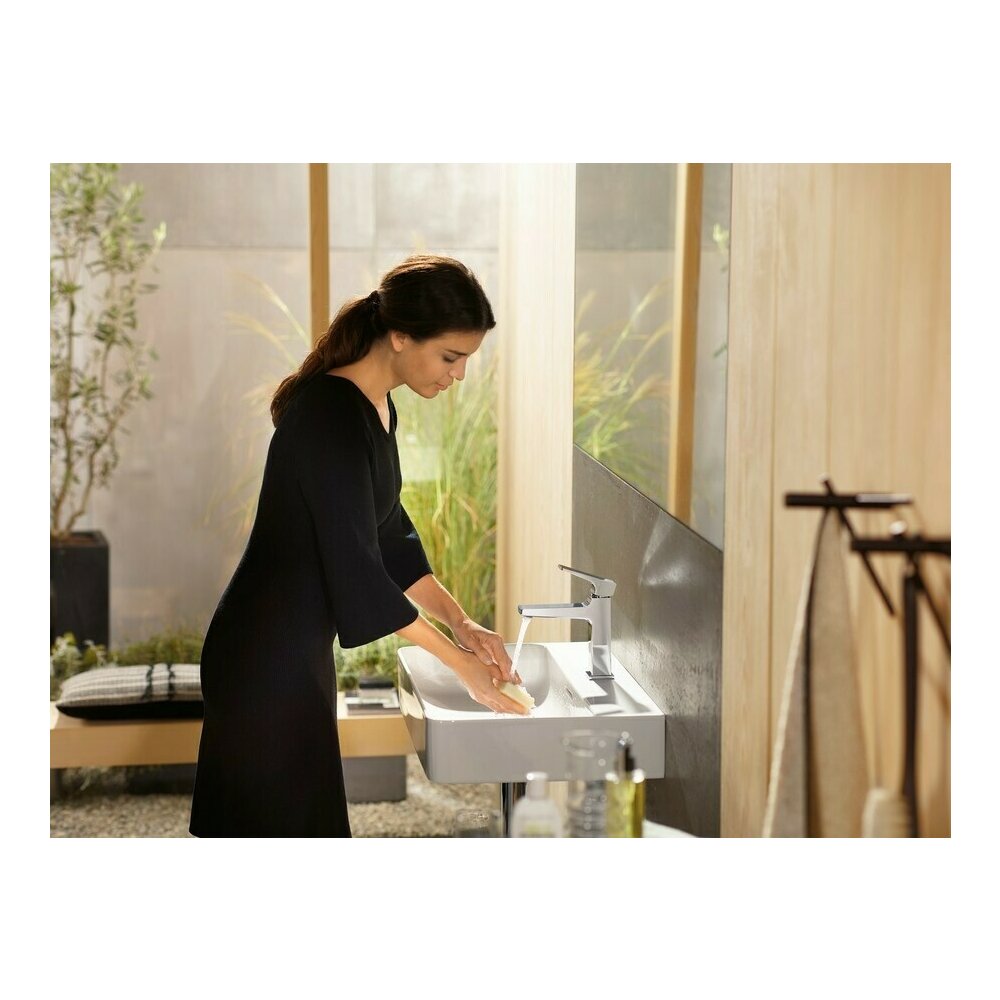 Смесител за умивалник Hansgrohe Metropol 110 с вентил Push-Open златен гланц