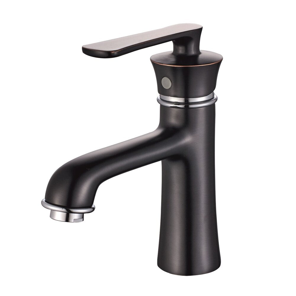 Inter Ceramic Olla Single-Handle Sink Faucet in Matte Black