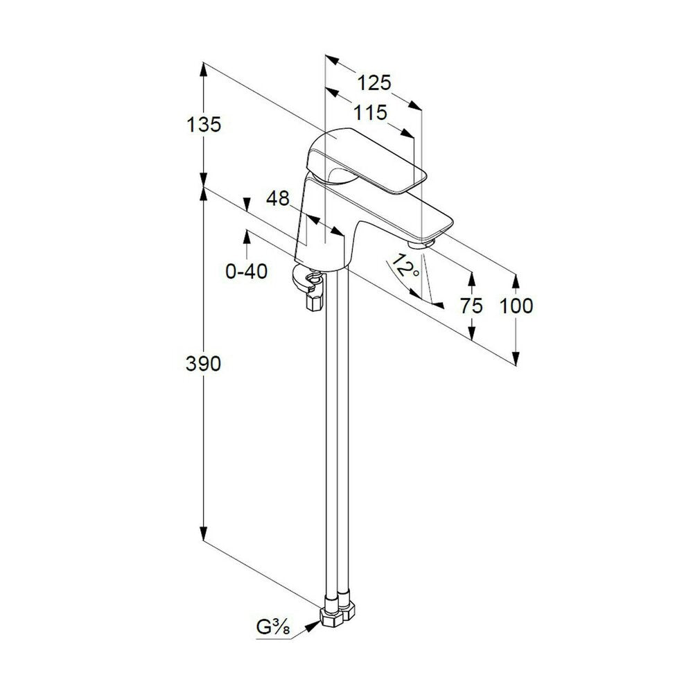 Kludi Ameo Basin Mixer Chrome