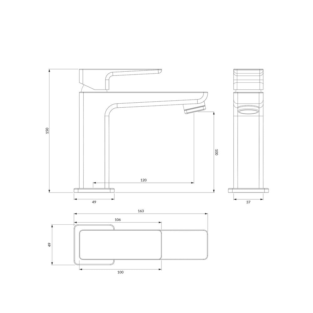 Omnires Parma Single Lever Basin Mixer