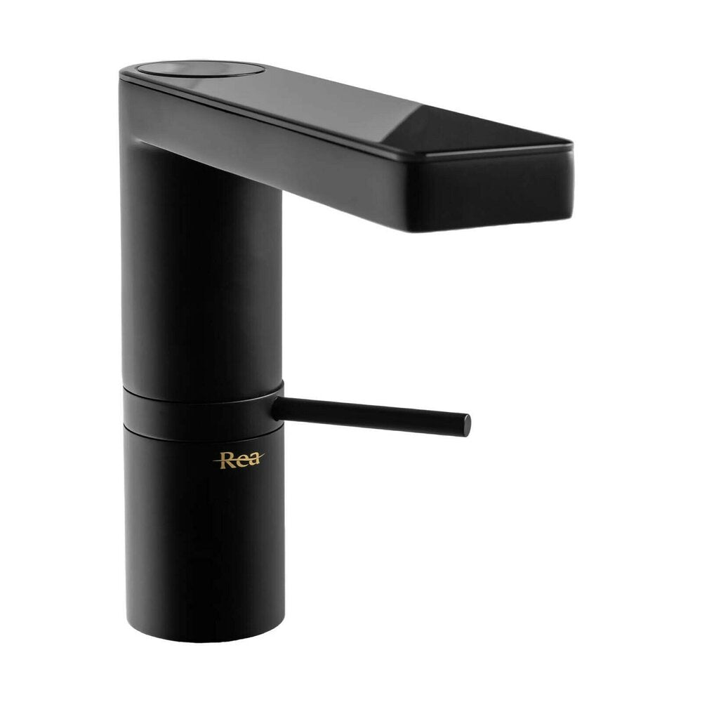 Rea Amar LCD Matte Black Basin Mixer