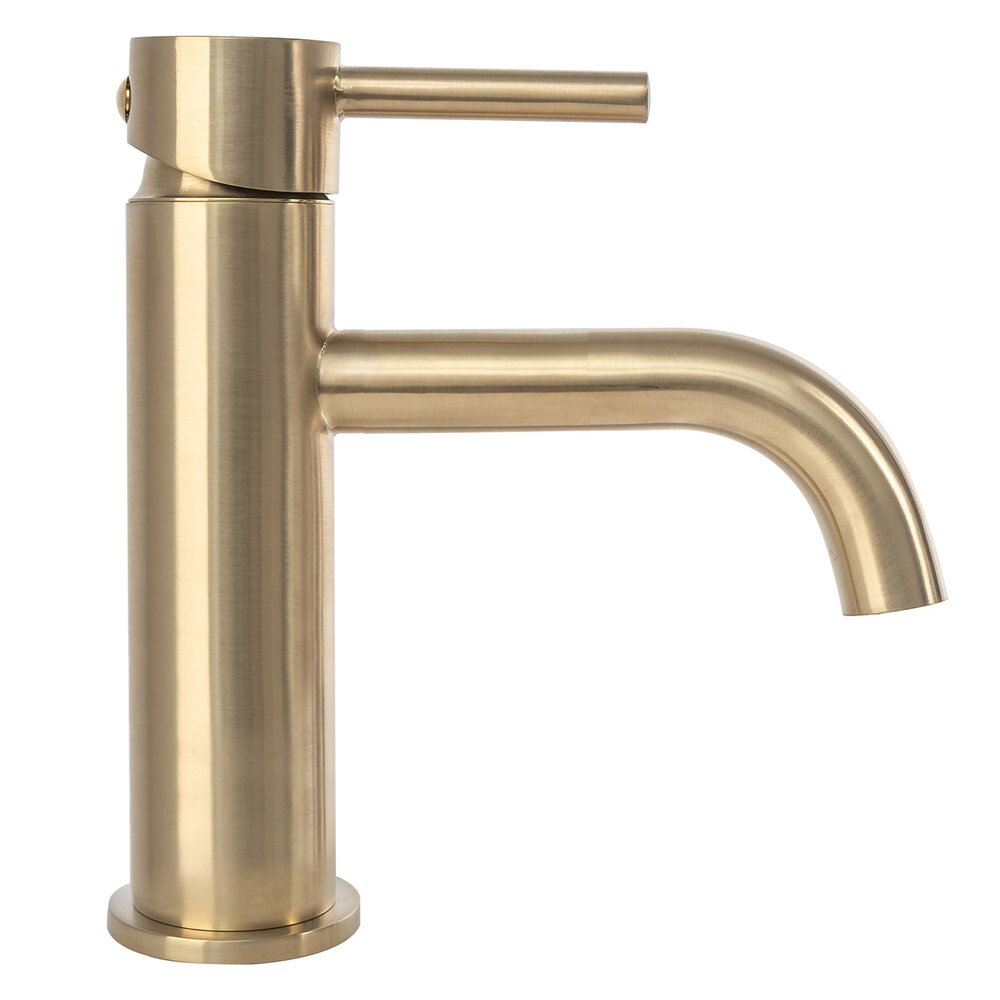 Rea Lungo Single-Handle Bathroom Faucet in Brushed Gold