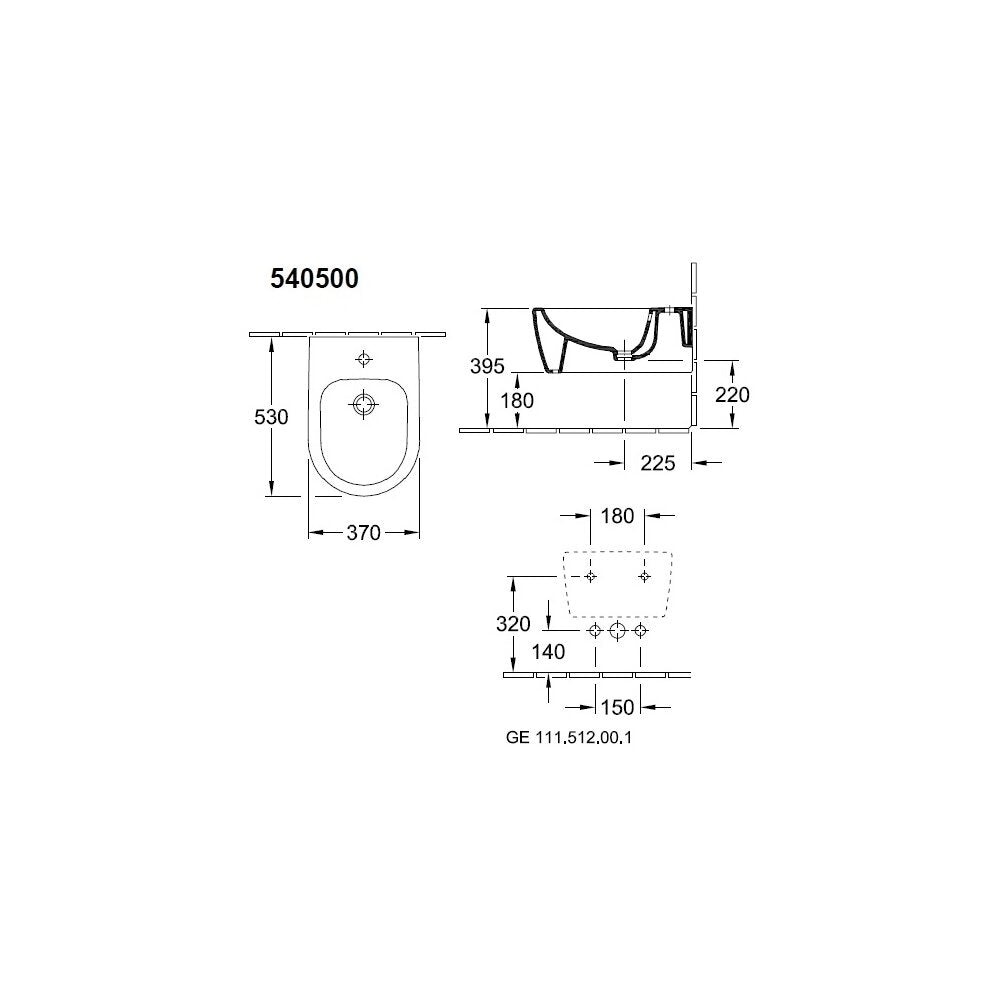 Villeroy&Boch Avento Wall-Hung Bidet
