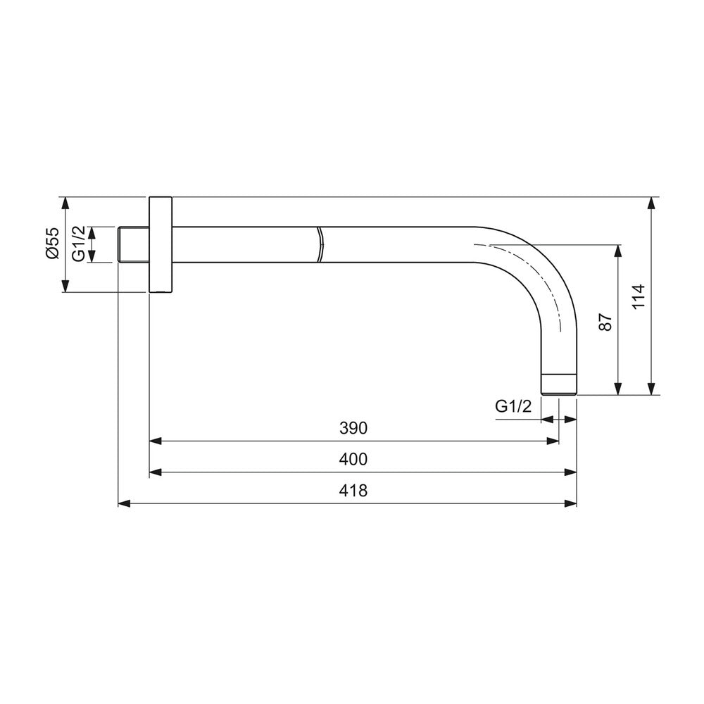 Душова сопа Ideal Standard IdealRain 40 см матово розово