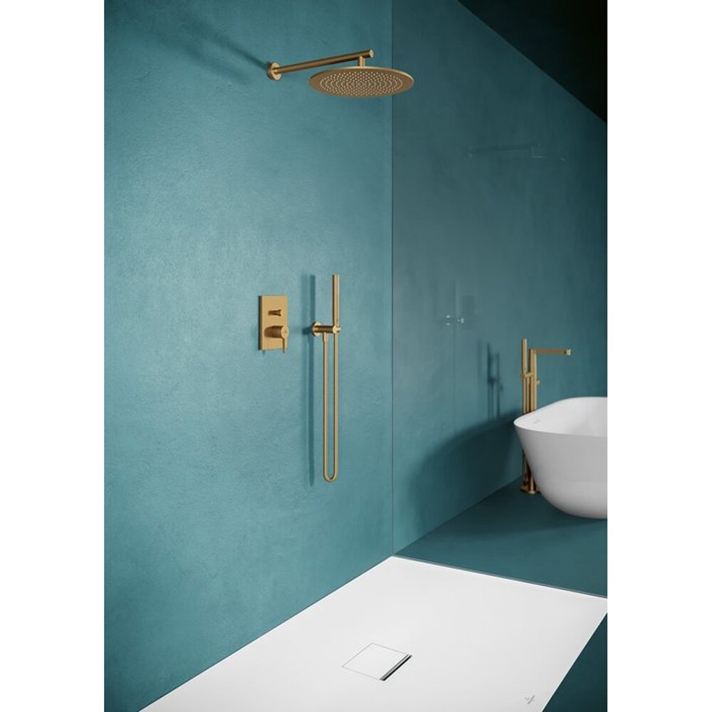Рамка за душ Villeroy&Boch Universal 40 cm профил кръгъл златен мат
