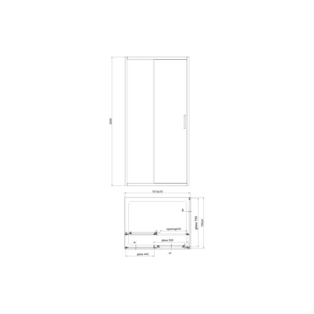 Правоъгълна душ кабина Fluminia Iris Gold 100x80 cm с покритие от четкано злато