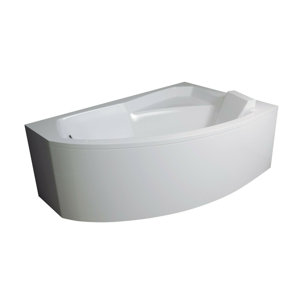 Асиметрична вана Besco Rima 160x100 см, монтаж от дясната страна