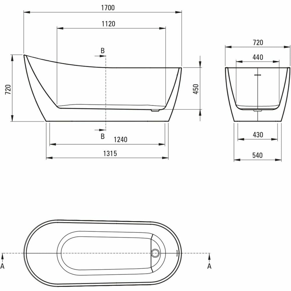 Deante Arnika Freestanding Bathtub 170x72 cm