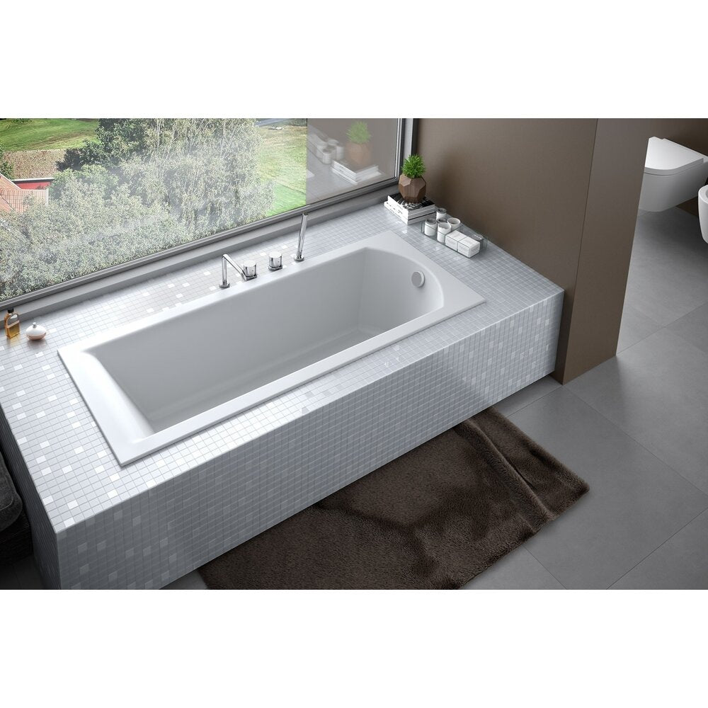 Правоъгълна вана Besco Shea Slim 150x70 см за вграждане