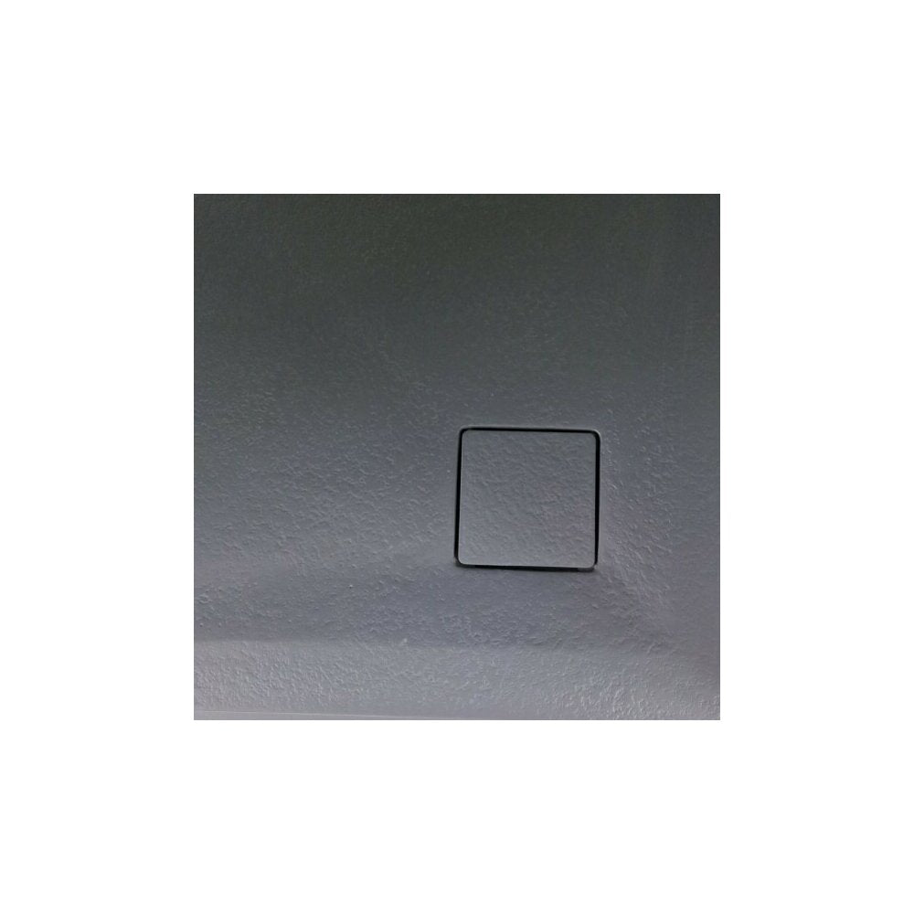 Полукръгла душ кабина Inter Ceramic, композитен материал, 90x90 см, завършек от тъмен сив мрамор.