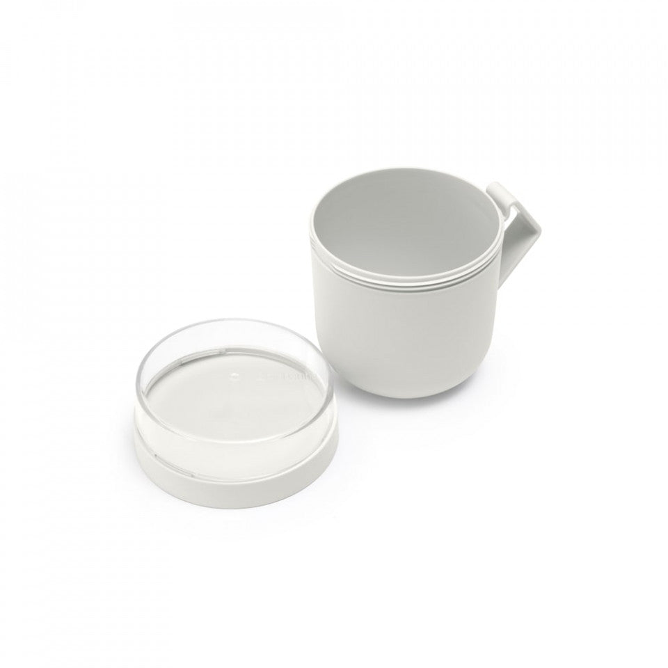 Чаша с капак Brabantia Make&Take 600ml, Светлосив 1006295