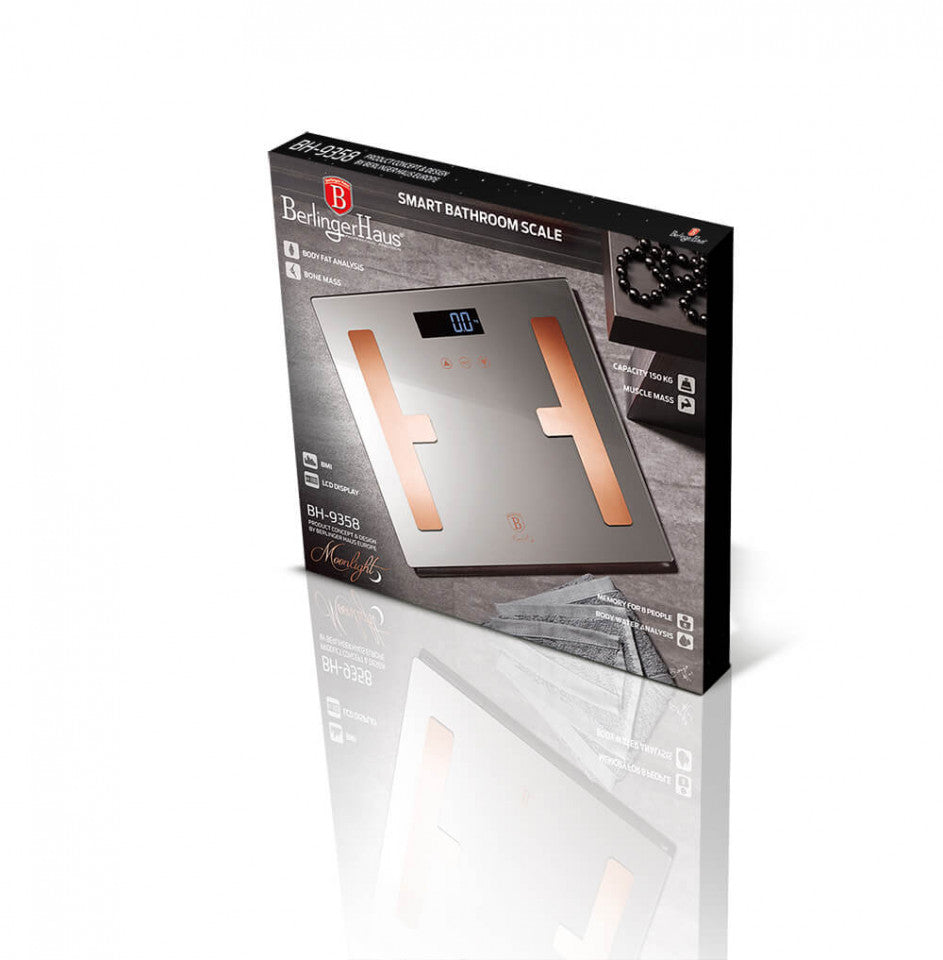 Цифрова везна за телесно тегло Moonlight Collection BerlingerHaus BH 9358
