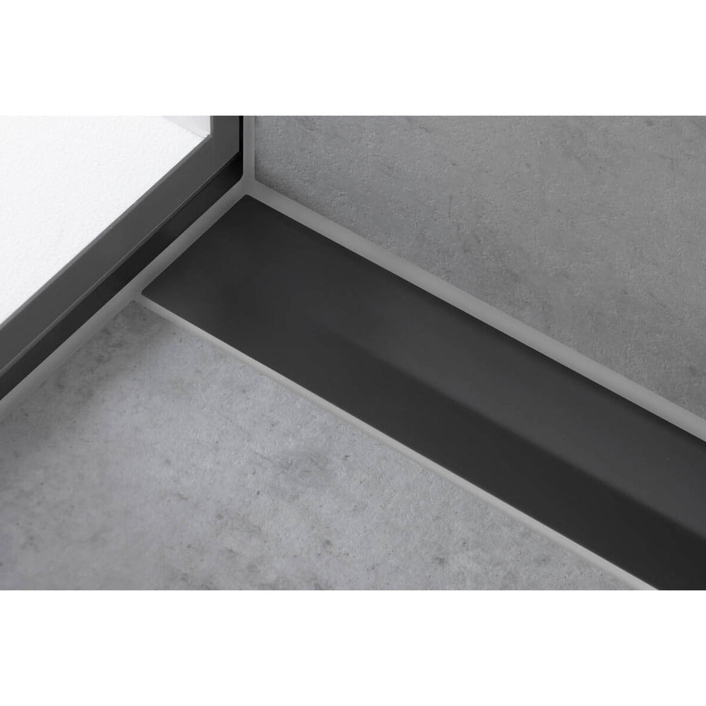Капак за душова решетка Hansgrohe RainDrain Flex регулируем 80 см черен мат