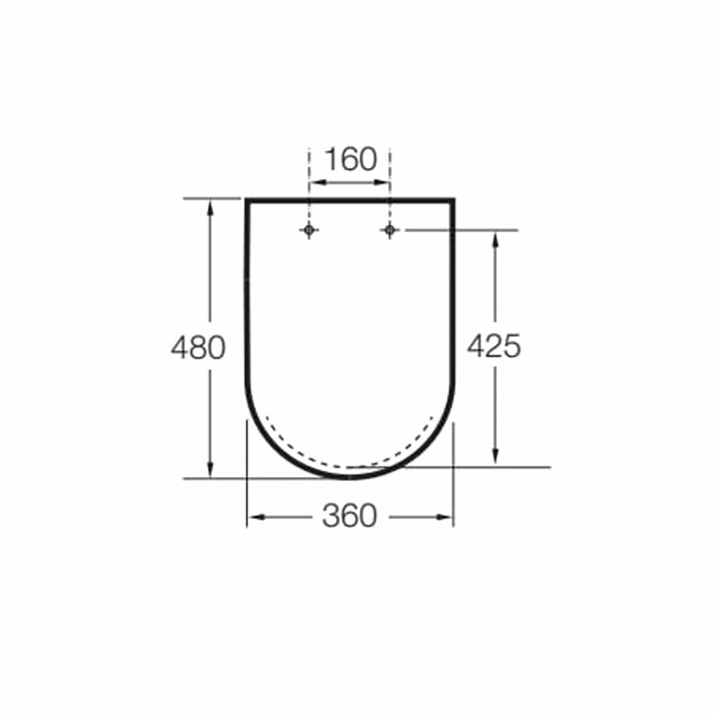 Roca Inspira Square Softclose Toilet Seat Anthracite