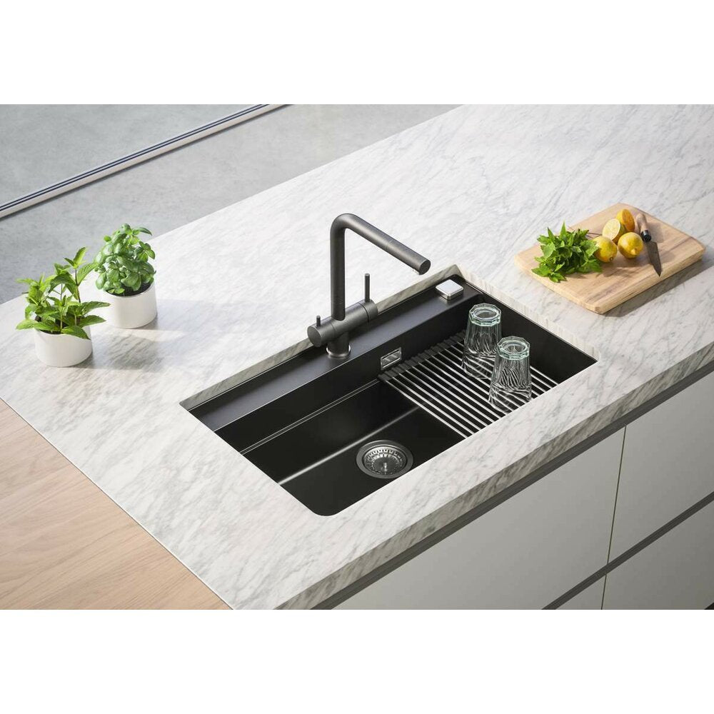Кухненска мивка от композит Alveus Atrox 40 черна 79x50 см