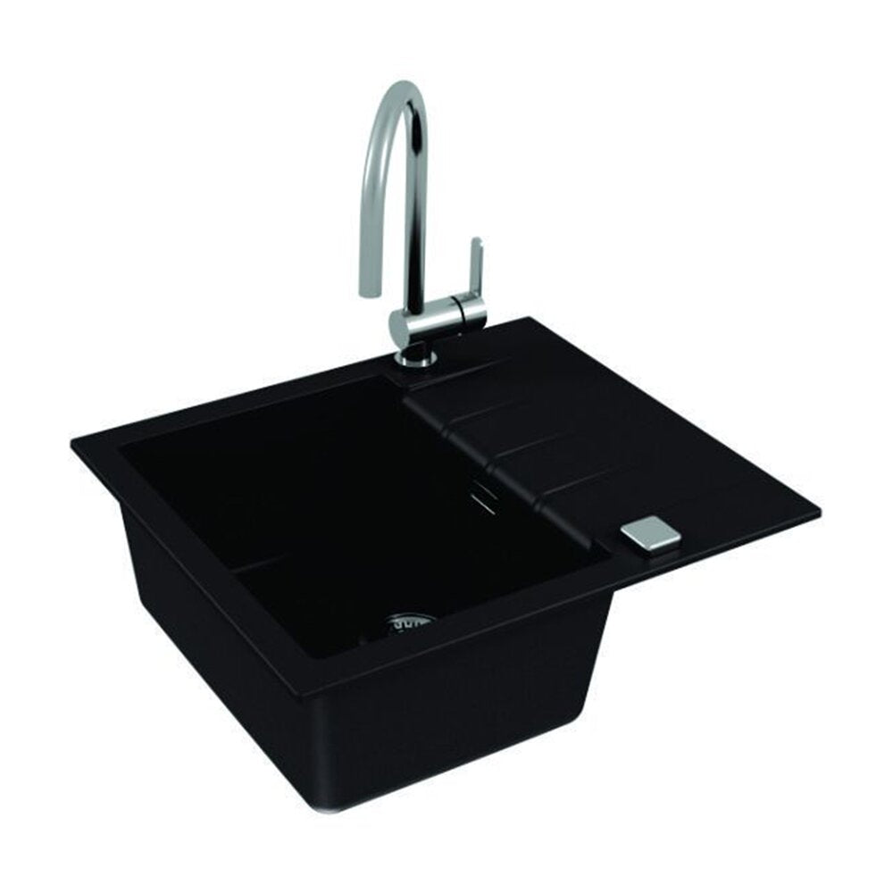Композиционна мивка Alveus Cadit 10 черна 59x50 см