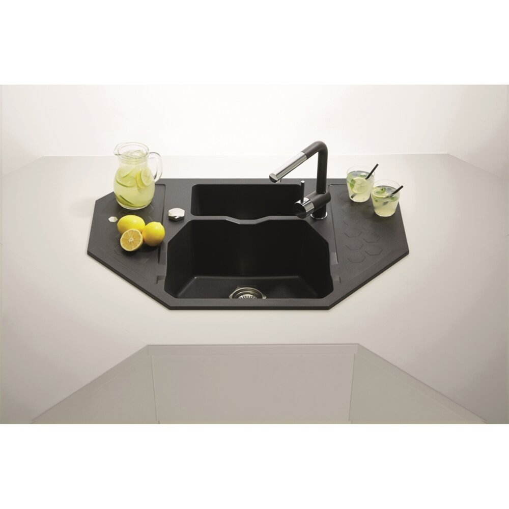 Alveus Sensual 60 Twilight Black Metallic Sink 90x61 cm