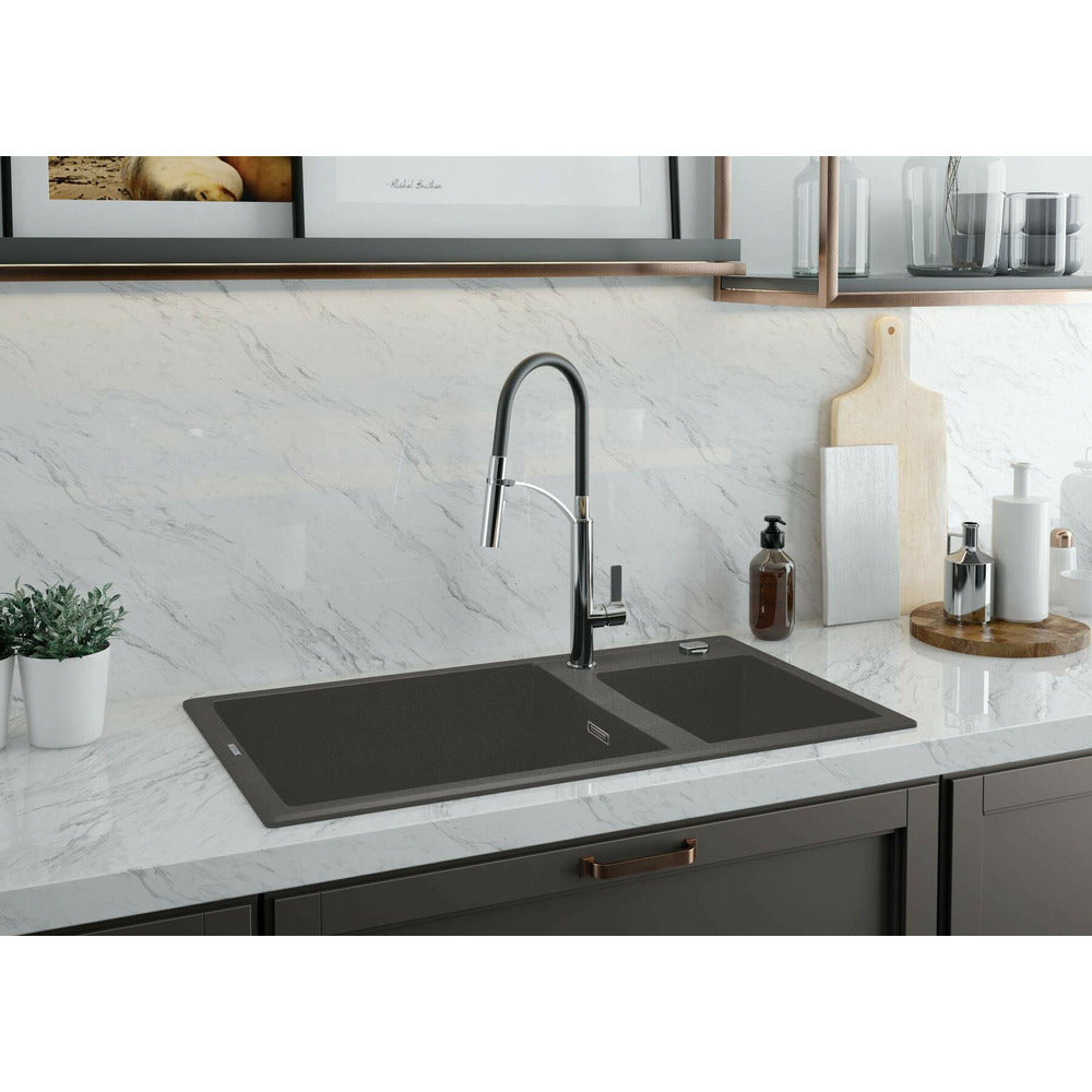 Deante Eridan Granite Sink 50x88 cm Anthracite