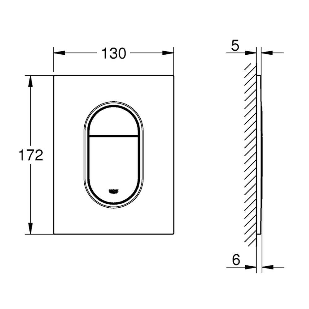 Клапа за действие Grohe Arena Cosmopolitan S хромирана Supersteel