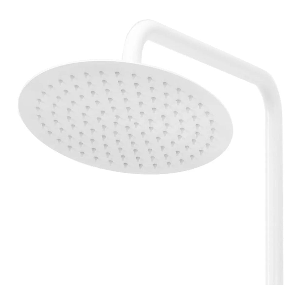 Rea Lungo Thermostatic Shower Column in Matte White