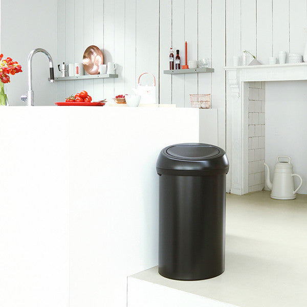 Кош за боклук Brabantia Touch Bin 60L, матово черен 647252