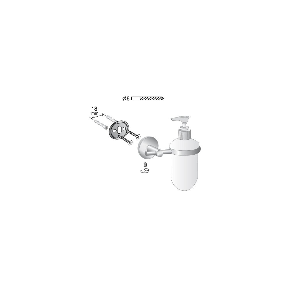 Bisk For You Satin Soap Dispenser