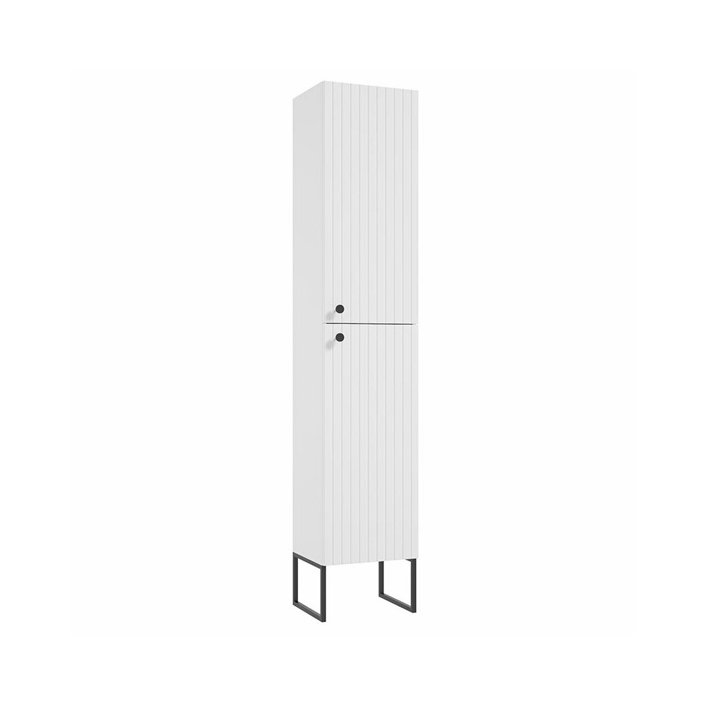 Душ шкав висок бял мат Defra Fuego 170x37 см