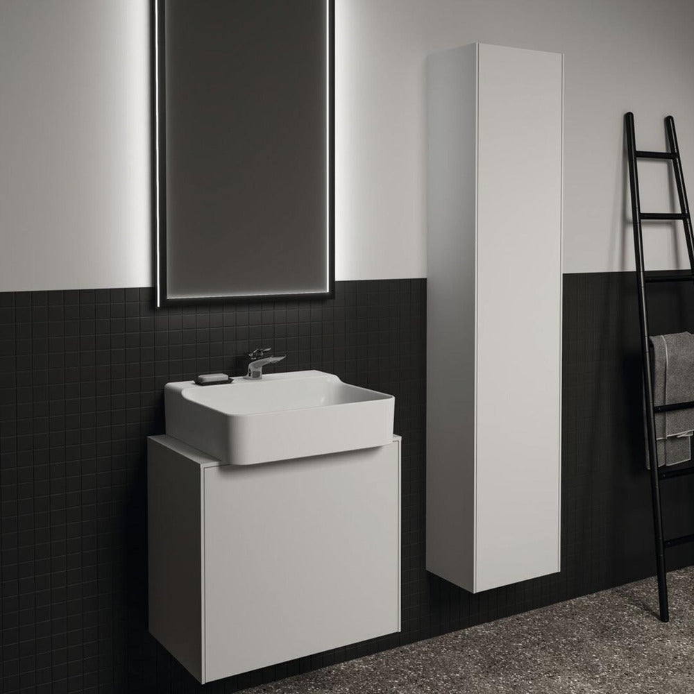 Дизайнерски висш шкаф Ideal Standard Atelier Conca бял мат 1 врата 37 см