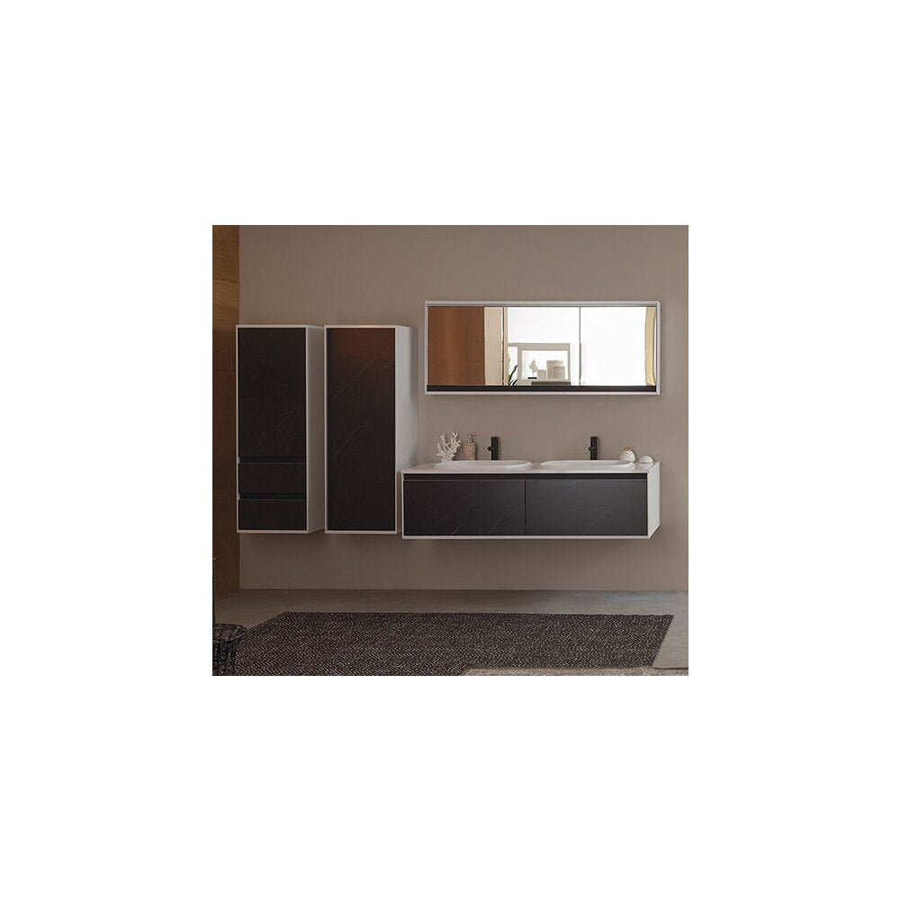 Wall-Mounted Cabinet with Mirror KolpaSan Pandora MDF White 60x75 cm