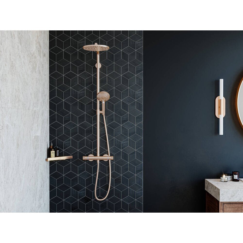 Hansgrohe AddStoris Corner Shower Shelf in Brushed Bronze