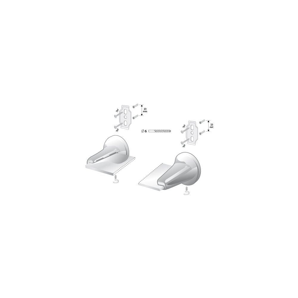 Bisk Ontario Satin Shelf 57 cm