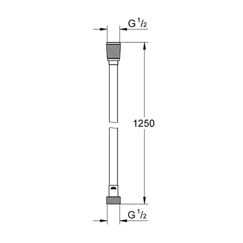 Шлаух за душ Grohe SilverFlex 125 см хромирана Supersteel
