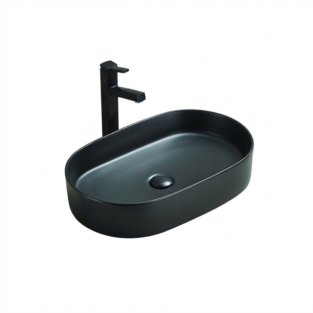 Countertop Sink Black Rune Vidar 60 cm