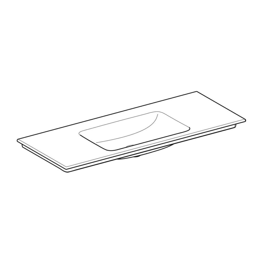 Лавоар за мебели Geberit One Slim 120 см бял гланц