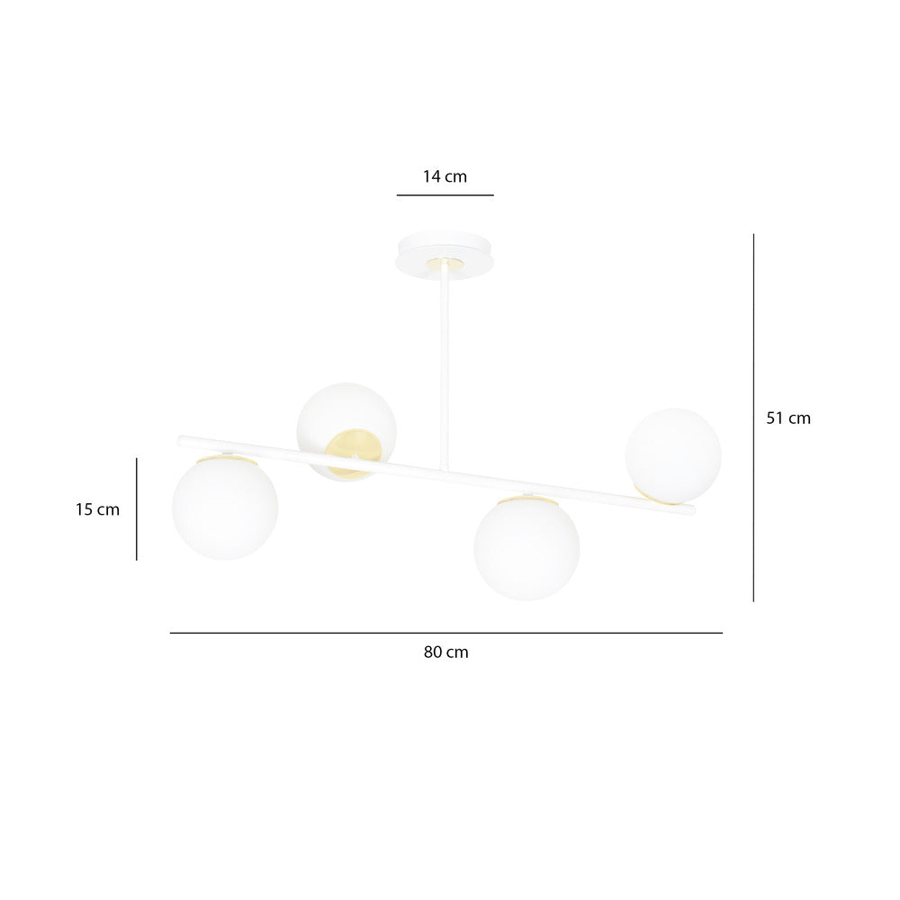 Emibig Floki 4 White Chandelier