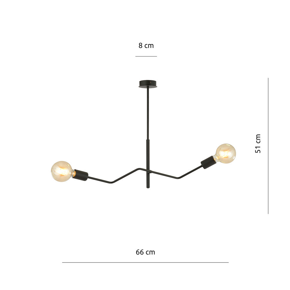 Emibig Frix 2 Black Chandelier