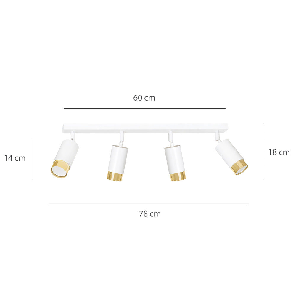 Emibig Hiro 4 White/Gold Pendant