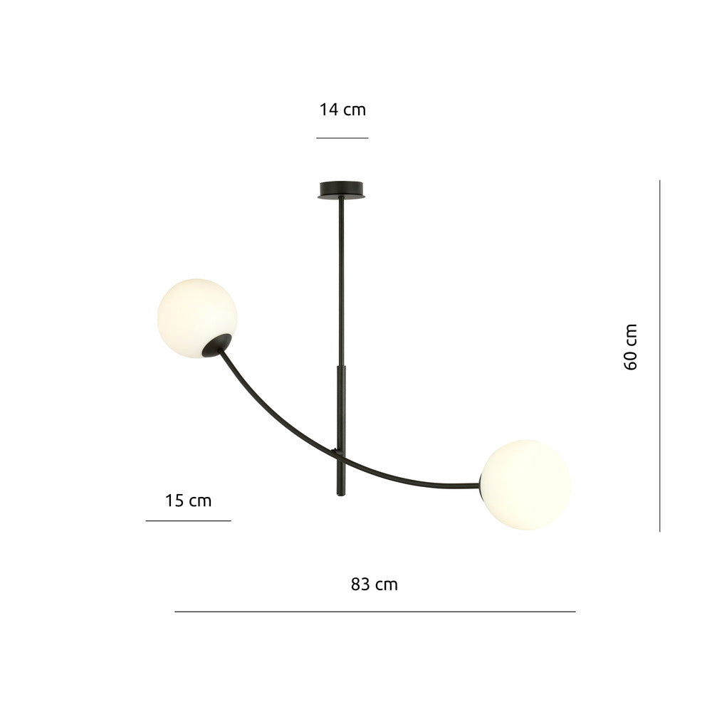 Emibig Hunter 2 Black/White Chandelier
