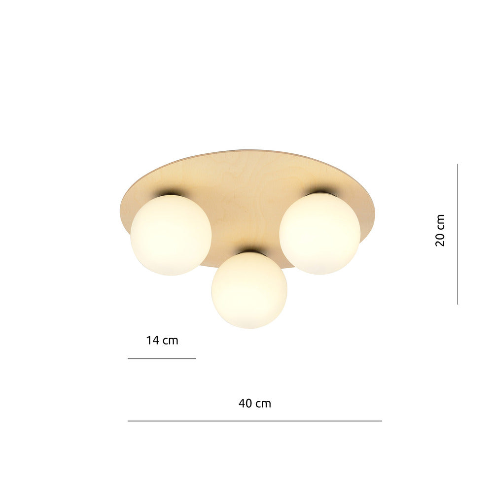Emibig Kenzo 3B Brown/White Chandelier