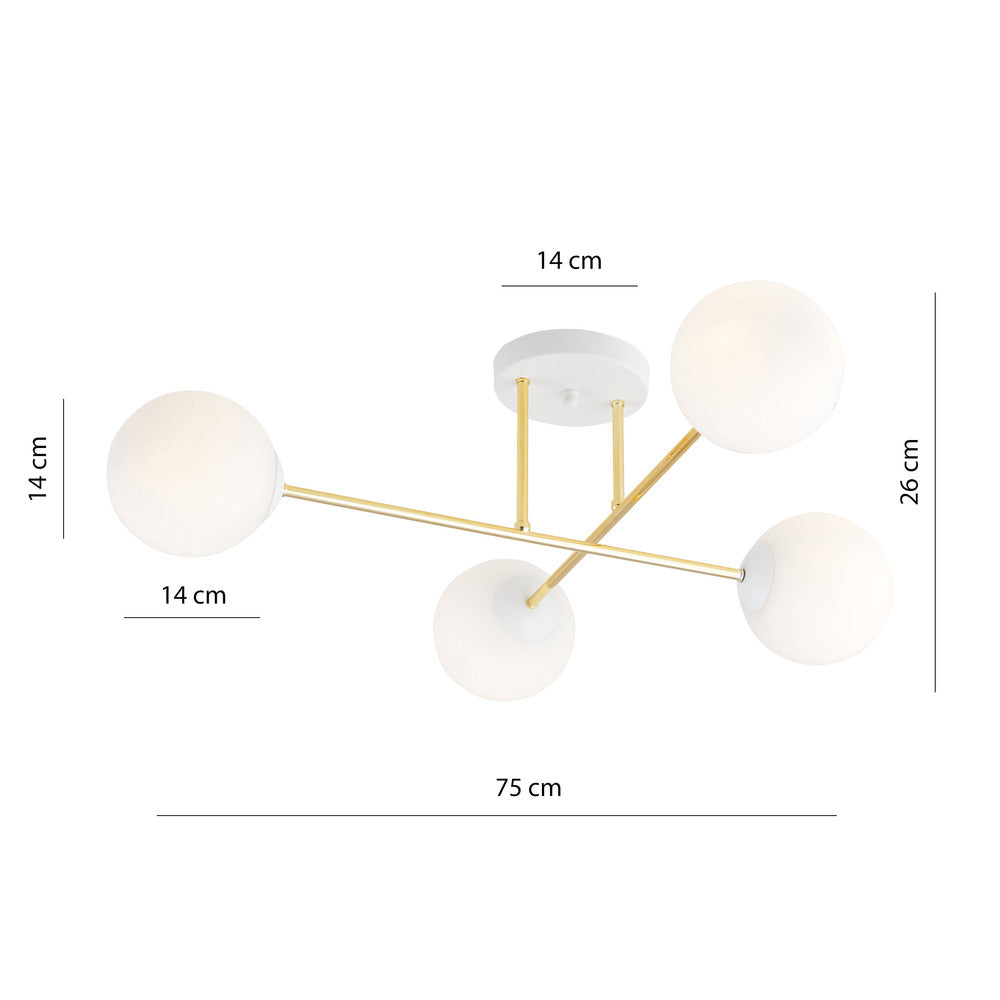 Emibig Magnum 4 White Chandelier