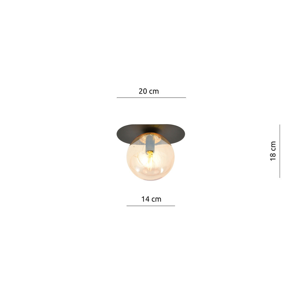 Emibig Plaza 1 Black/Gold Pendant